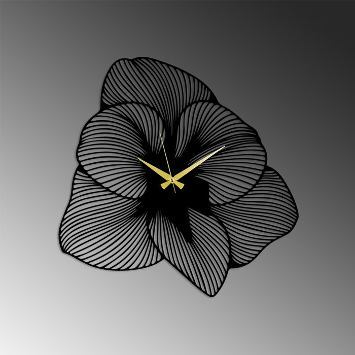 Wallity Aprire Reloj de Pared Decorativo de Metal Negro 70 x 70 cm Wallity Aprire Reloj de Pared Decorativo de Metal Negro 70 x 70 cm